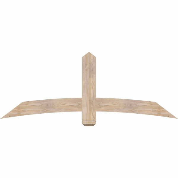 Ekena Millwork Bellingham Smooth Timber Gable Bracket, Douglas Fir, 72"W x 27"H x 5 1/2"D x 5 1/2"F, 9/12 Pitch GBW072X27X0606BEL00SDF - main